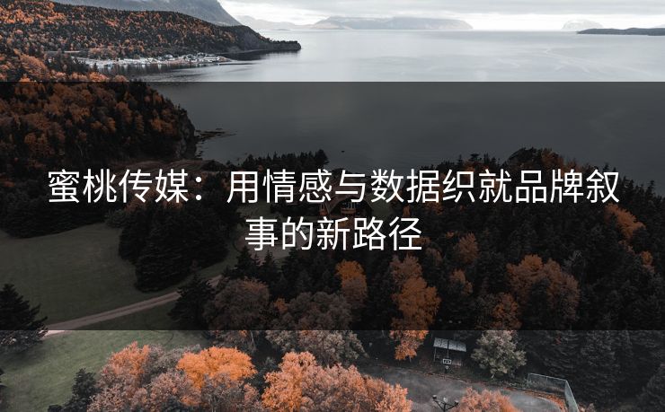 蜜桃传媒：用情感与数据织就品牌叙事的新路径
